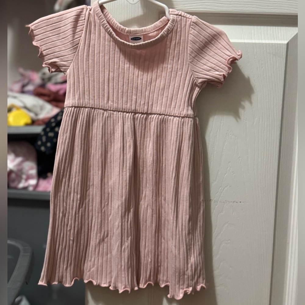 Old Navy Pink Ribbed Kids Dress